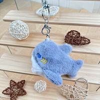 Porte-clés Peluche Requin Adorable Multicolore, Breloque de Sac, Pendentif de Sac à Dos, Cadeau, Vente en Gros, Personnalisable