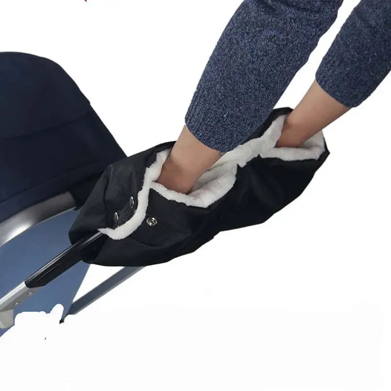 Winter Warm Stroller hand cover Newborn Baby Push Chair Windproof Waterproof Fleece Pram Accessories