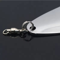 Nouveau leurre à cuillère Flutter 8\" 9\" 10\" 11\" en acier inoxydable OEM, lame de spinner en métal à paillettes lourdes, leurres de pêche, cuillères de traîne, marlin