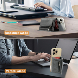 CASEKEY - Tarjetero de Diseño Innovador, Mini, Vintage, para Tarjetas Bancarias, Delgado, Minimalista, Magnético, con Soporte Tríptico, para Tarjetas de Crédito - Product Image 4
