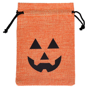 Bolsa con cordón de lino de Halloween de gran venta para fiesta para bolsa de dulces decoración y embalaje de regalo - Product Image 1