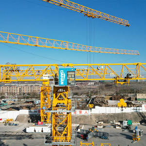 Grue à tour de chantier à plateau plat de 12 tonnes, portée de levage de 48 m, avec composants essentiels (engrenages et moteur), prix compétitif - Product Image 1