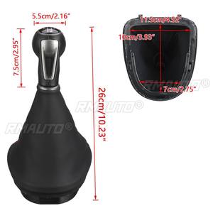 Palanca de Cambios de 5/6 Velocidades para Coche con Funda de Cuero PU para Seat Leon 2006 2007 2008 2009 2010 2011 2012 - Product Image 3