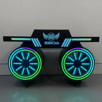 Barra de DJ con Ruedas LED Luminosas de Diseño Personalizado, Barra Móvil con Ruedas para Proyectos de Renovación de Escenarios de Clubes
