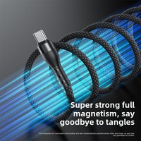 Câble magnétique de haute qualité MAX 60W 100W, câble de charge multi USB C, câbles de données en cuivre pur, tressage en nylon