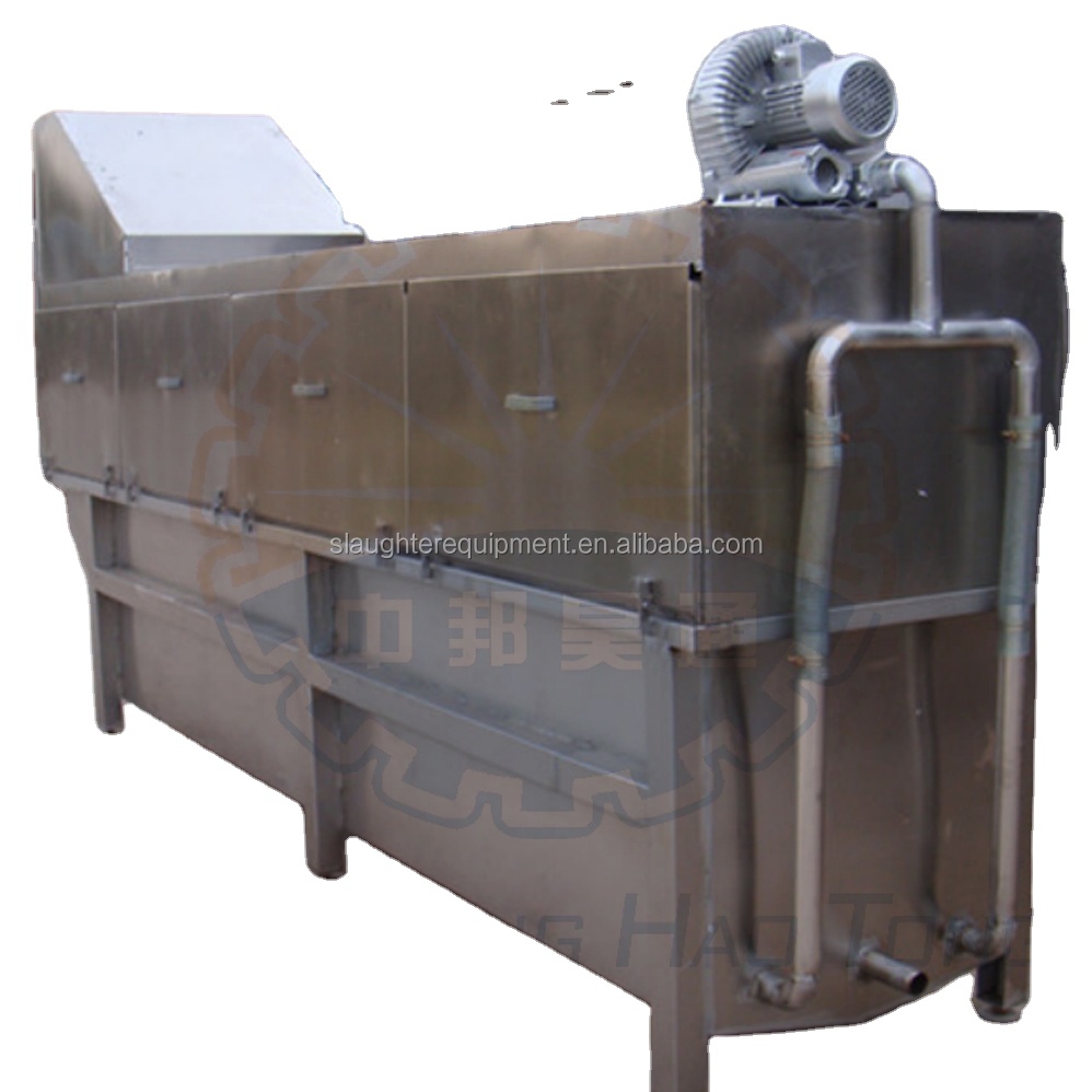 new launched Air-blowing Type Poultry Scalding Machine for 3000 birds per hour slaughtering line
