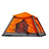 Tente de camping gonflable Tente de camping en plein air simple et double pour 2 personnes Tente de camping pliante portable résistante à la pluie