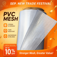Tissu en maille PVC tissé antistatique imperméable de haute qualité pour impression numérique et publicité extérieure FR Heli Textile