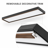 Lámpara LED Cuadrada de 4 Pies 3CCT para Cocina y Sala de Estar, Delgada, Decorativa, de Montaje Empotrado, Acrílica, para Renovación de Apartamentos