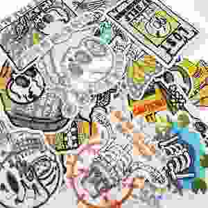 Patchs brodés thermocollants Crâne avec Phrases Inspirantes pour l'Auto-Motivation - Product Image 6