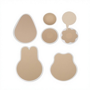 Nuevas Cubrepezones Desechables de Nailon <span class=keywords><strong>con</strong></span> Diseño de Oreja de Conejo, Antideslizantes, Ultrafinas, Transpirables, Sin Costuras, Invisibles para Mujer - Product Image 1
