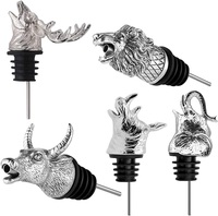 Moule existant d'usine divers animaux 3D forme marque privée Silicone cerf tête verseur de vin