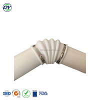 Raccord flexible à soufflet, connecteur de tuyau de drainage ondulé, joint flexible en caoutchouc pour égouts et drainage des eaux usées en PVC-U