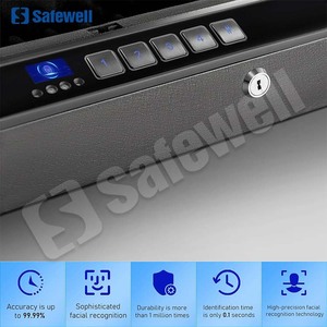 Safewell thông minh tự động mở sinh trắc học vân tay két tiên tiến nhận dạng khuôn mặt súng an toàn cho nhà, đầu giường, và xe sử dụng - Product Image 2