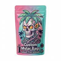 Sacs Mylar mats en plastique de 3,5g, 7g, 28g avec barrière anti-odeur, impression de logo personnalisée, emballage pour biscuits, service OEM