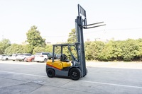 Chariot élévateur à double alimentation 3,5 tonnes GPL/essence avec pneus pleins pour le recyclage des déchets