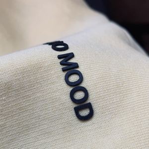 Étiquette imprimée par transfert thermique 3D pour usine de vêtements, patch en silicone personnalisé haute densité, durable et gaufré - Product Image 1