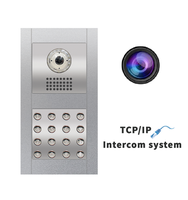 Système de sécurité d'interphone vidéo de moniteur d'écran tactile de vente chaude TCP/IP 7 "pour la construction de villa et d'appartements