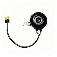 Faro LED Cuádruple TRONTECH de 24W con Bocina, Kit con Batería, Universal para Bicicleta Eléctrica y Motocicleta Todoterreno con Caja de Batería Externa
