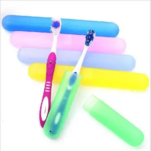 Tube cover toothbrush protect holder case plastic eco-friendly stocked support oem customized