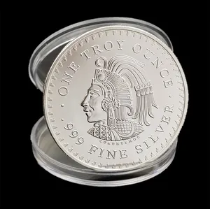 批发纪念品硬币精美银双面压花金属纪念玛雅墨西哥硬币
