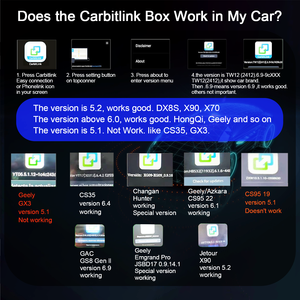 อะแดปเตอร์ Carbitlink สำหรับเชื่อมต่อ Carplay สำหรับรถยนต์ Baic U5 Plus, Cha Ngan, รถยนต์ Dongfeng Mage ที่มีโปรแกรม Carbitlink - Product Image 6