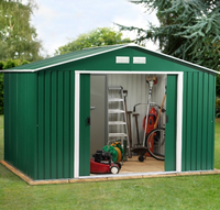 Abri de jardin moderne 8x10 en aluminium thermolaqué, écologique, imperméable, anti-rongeurs, facile à assembler