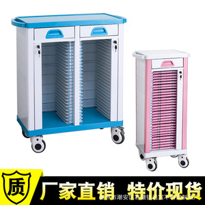 Tongchen Medical Record Cart 2 Layers <b>Filing</b> Cabinet Trolley For Hospital Use - Product Image 2