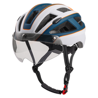 Vente chaude casque de vélo adulte avec lentille de lumière rechargeable LED lentilles de casque vtt casque de cyclisme de sport pour adulte