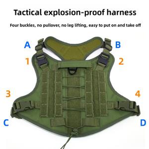 เสื้อกั๊กไนลอนสะท้อนแสงสุดหรูสำหรับสุนัขขนาดใหญ่ขนาดกลาง - Product Image 2