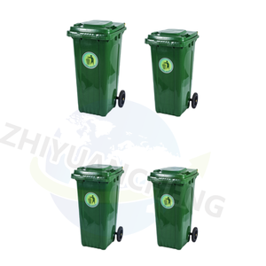 240L Mülleimer mit Pedal Stehende Struktur Räder-Kunststoff abfall behälter im Freien <span class=keywords><strong>Big</strong></span> Size Public Park Mülleimer - Product Image 6