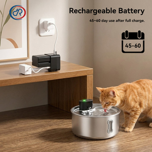 Fontaine à eau pour chat et chien de grande capacité DRH Factory 7L, distributeur d'eau intelligent pour animaux de compagnie en acier inoxydable, distributeur d'eau automatique - Product Image 4