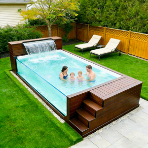 Piscine en conteneur, piscine en conteneur de transport, jacuzzi extérieur, piscine composite préfabriquée, piscine extérieure - Product Image 5