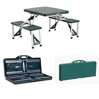 Ensemble de table et chaises pliantes modernes en aluminium pour camping, barbecue et pique-nique, modèle 2026