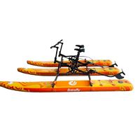 Vélo aquatique à ponton plat deux places, cadre en aluminium, PVC double couche, pour sports nautiques en plein air, pliable, de Chine, Lumark