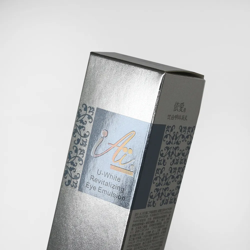 China fornecedor logotipo vazio maquiagem do produto de embalagem de papel personalizado caixa de cosméticos dobrando caixa de óleo essencial