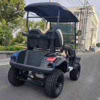 Voiture de golf électrique à châssis surélevé, à faible vitesse, à deux places, moteur AC 5-7,5 kW, certifiée CE, autonomie de 90 km, entretien facile
