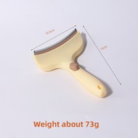 Peigne Premium 2-en-1 pour Animaux de Compagnie : Démêlant et Éliminateur de Sous-Poil avec Dents en PP Sûres et Lame Inférieure en Velours pour le Toilettage des Chats, Chiens et Lapins à Poils Longs