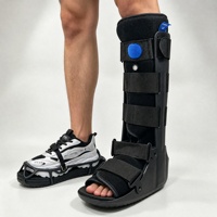 Botte de marche gonflable médicale couleur personnalisée avec semelle extérieure antidérapante en TPR pour la rééducation orthopédique du pied