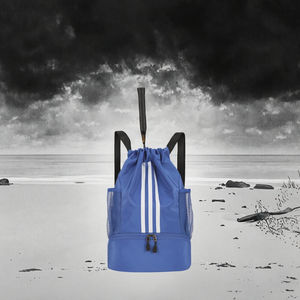 Mochila de Lona Yw con Cordón Ajustable, Separación para Artículos Secos/Húmedos, Diseño de Doble Asa, Capacidad de 30-40L, para Deportes, Gimnasio y Escuela, Modelo 0332 - Product Image 3