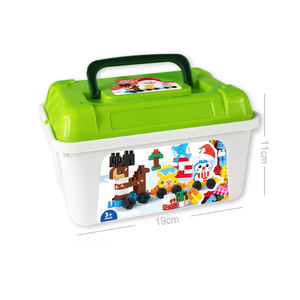 EW-bloques de construcción creativos diy para niños, juguete de ensamblaje de bloques de construcción de <span class=keywords><strong>tren</strong></span> de Navidad Elk, 82 Uds. - Product Image 4