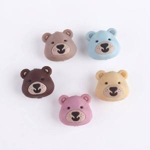 Nouvel Arrivage Perles en Silicone 3D à Motifs Animaux de Dessin Animé pour la Création de Stylos Perlés DIY, Breloques Figurines Styles Mixtes <span class=keywords><strong>Renard</strong></span> Cerf Chat - Product Image 4