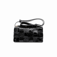 Bolso de Hombro Tejido de Piel de Cocodrilo BV para Mujer, Venta al Por Mayor de Fábrica, Bolso de Mujer de Moda en Piel Genuina