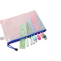 X515 Vente en gros de pochettes en maille imperméables, sacs de voyage multi-usages, sacs à fermeture éclair pour documents, pour le bureau et l'école