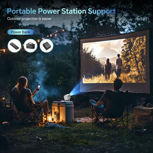 <span class=keywords><strong>Projecteur</strong></span> électronique intelligent 5G portable Android 11 avec écran LED LCD, vidéo Full HD 720P, mini home cinéma, correction trapézoïdale - Product Image 2