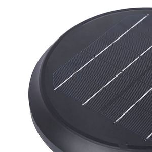 Lanterna <span class=keywords><strong>da</strong></span> Parete <span class=keywords><strong>Solare</strong></span> LED Monocristallina Impermeabile IP65 con Alloggiamento in Alluminio Nero per Esterni, Luce Notturna Wireless 12H per <span class=keywords><strong>Giardino</strong></span> - Product Image 6