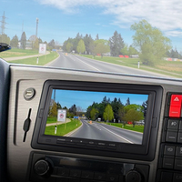Moniteur de recul pour voiture AHD CVBS 7 pouces, aide au stationnement, IP68, résistant aux chocs, -20~70°C, vente en gros ℃   Écran TFT IPS de résolution 1024*600 pour camion