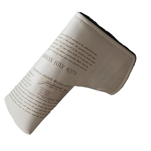 Cadeau promotionnel lame en cuir PU <span class=keywords><strong>golf</strong></span> <span class=keywords><strong>putt</strong></span> couvre-chef - Product Image 1