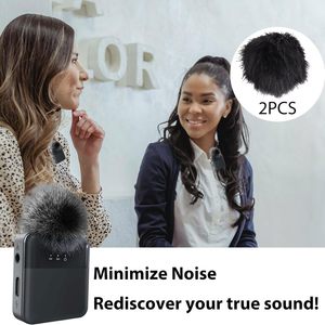 Conector de Micrófono Inalámbrico 3 en 1, Micrófono de Solapa Inalámbrico Manos Libres para Reportajes, Entrevistas en la Calle y Teléfonos Móviles - Product Image 4