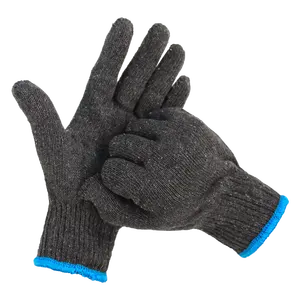 钓鱼花园冬季防水深灰色棉手工安全工作手套施工
